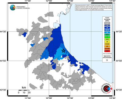 Mappa EMS - territori comuni