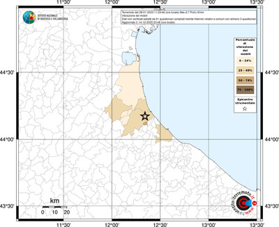Mappa territorio comunale con almeno 3 questionari