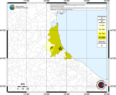 Mappa territorio comunale con almeno 3 questionari