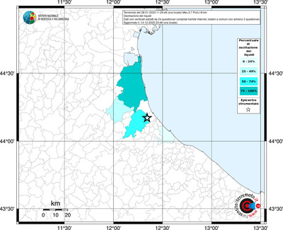 Mappa territorio comunale con almeno 3 questionari