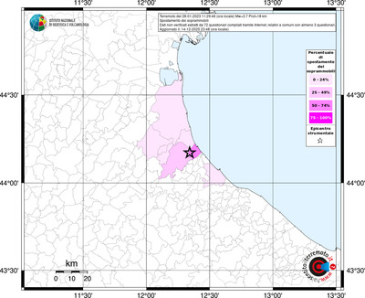 Mappa territorio comunale con almeno 3 questionari