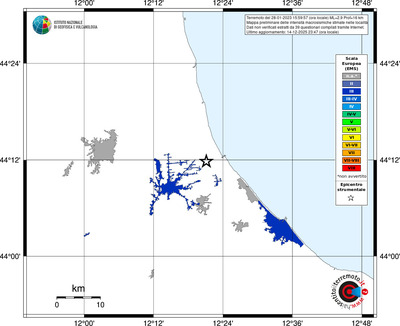 Mappa EMS - territori località