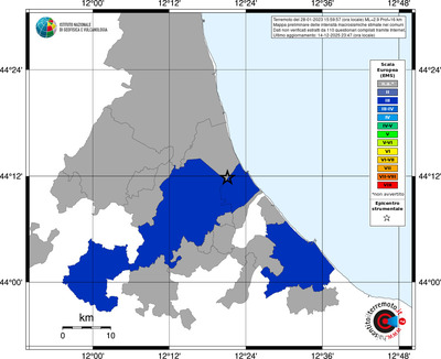 Mappa EMS - territori comuni