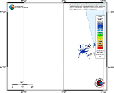Mappa EMS - territori località