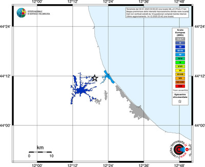 Mappa EMS - territori località