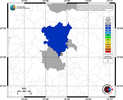 Mappa EMS - territori comunali