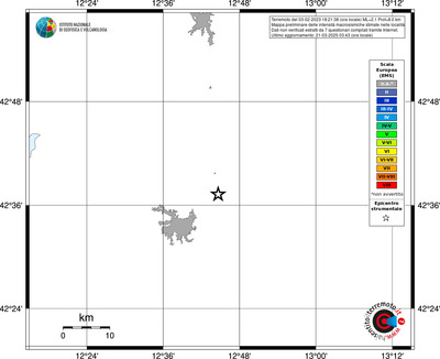 Mappa EMS - territori delle località