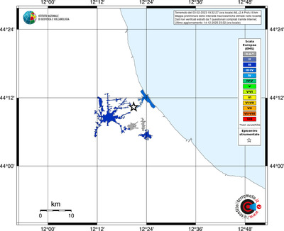 Mappa EMS - territori località