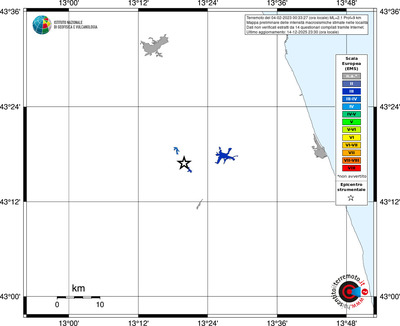 Mappa EMS - territori località