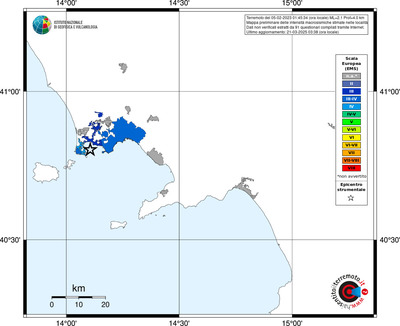 Mappa EMS - territori delle località