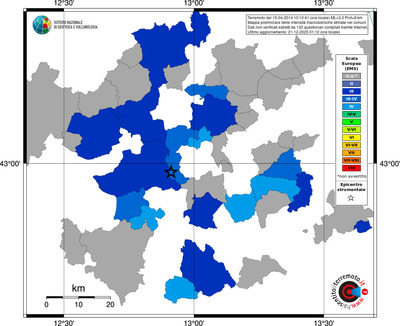 Mappa EMS - territori comuni