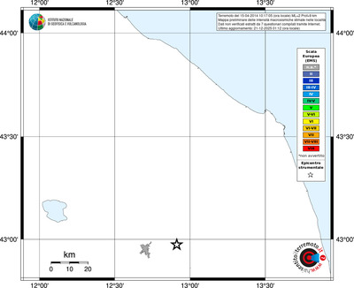 Mappa EMS - territori località