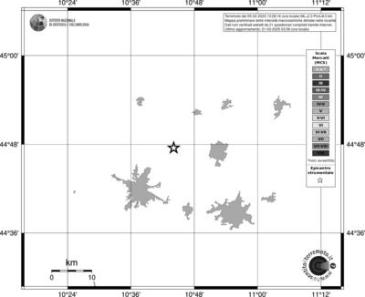 Mappa MCS - territori delle località