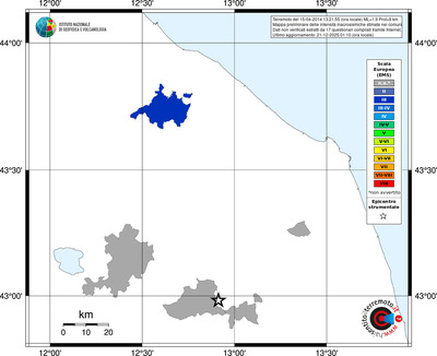 Mappa EMS - territori comuni