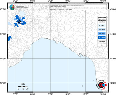 Mappa territorio comunale con almeno 3 questionari
