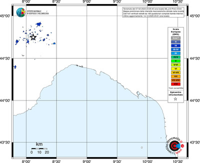 Mappa EMS - territori località