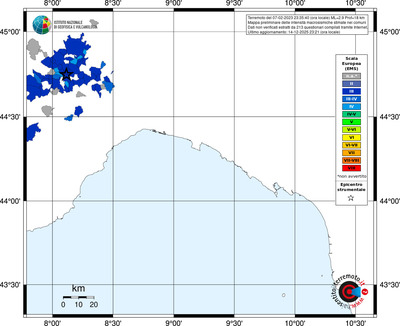 Mappa EMS - territori comuni