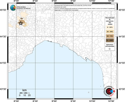 Mappa territorio comunale con almeno 3 questionari