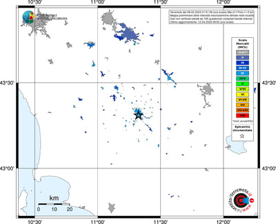 Mappa MCS - territori delle località