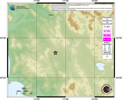 Mappa comuni con almeno 3 questionari