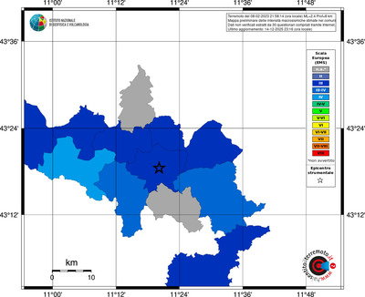 Mappa EMS - territori comuni