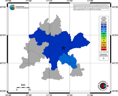 Mappa EMS - territori comuni