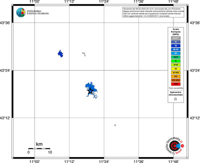 Mappa EMS - territori località