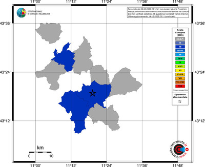 Mappa EMS - territori comuni