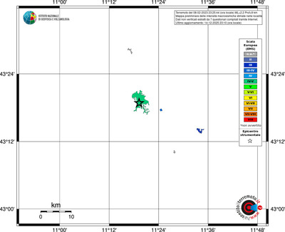 Mappa EMS - territori località