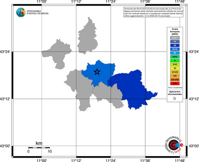 Mappa EMS - territori comuni