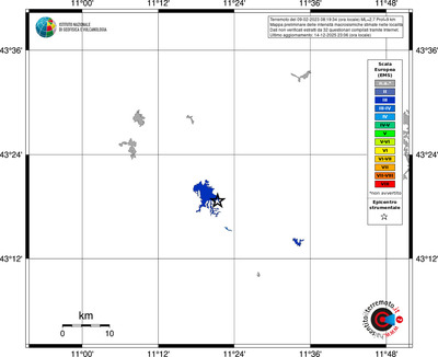 Mappa EMS - territori località