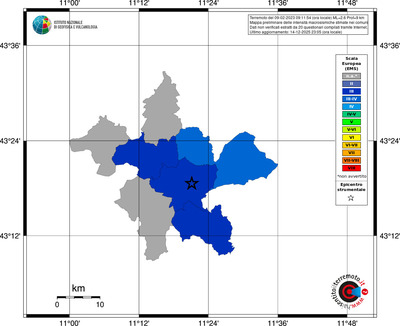 Mappa EMS - territori comuni