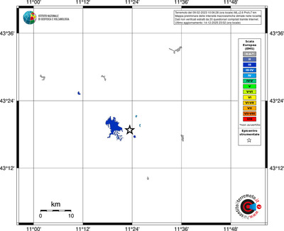 Mappa EMS - territori località
