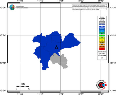 Mappa EMS - territori comuni
