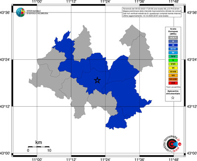 Mappa EMS - territori comuni