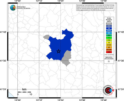 Mappa EMS - territori comunali