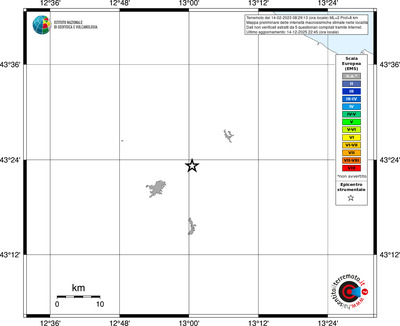 Mappa EMS - territori località
