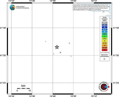 Mappa EMS - territori località