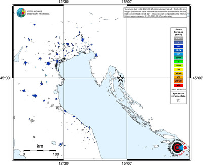 Mappa EMS - territori delle località