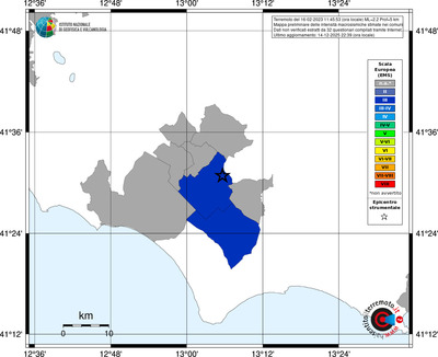 Mappa EMS - territori comuni