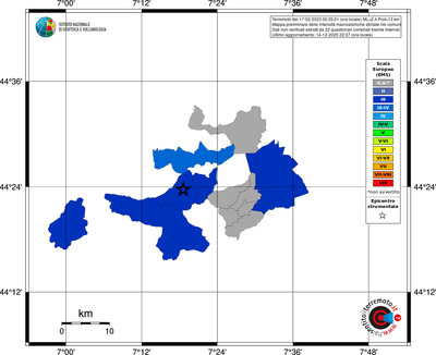 Mappa EMS - territori comuni
