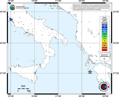 Mappa EMS - territori delle località