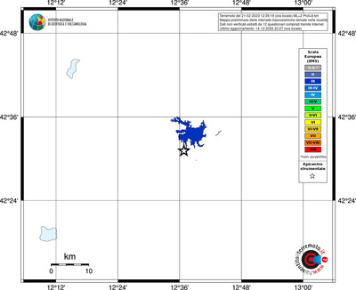 Mappa EMS - territori località