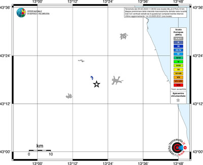 Mappa EMS - territori località