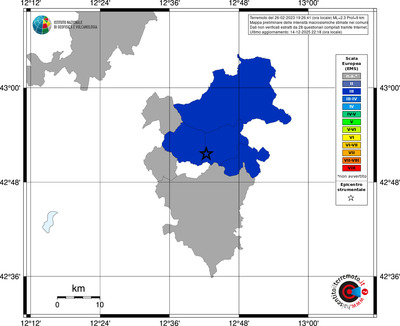 Mappa EMS - territori comuni