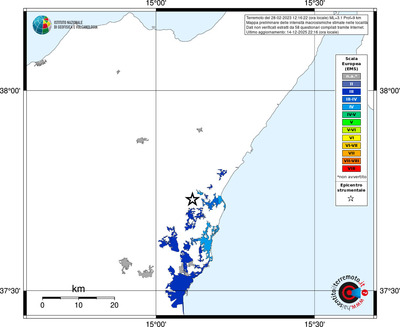 Mappa EMS - territori località
