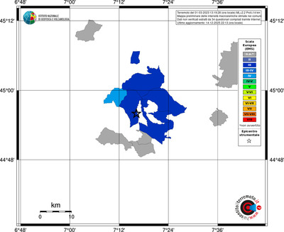 Mappa EMS - territori comuni