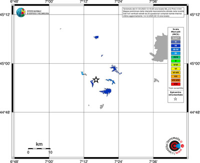 Mappa MCS - territori località