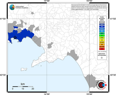Mappa EMS - territori comunali