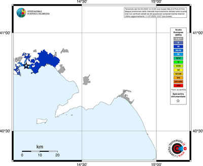 Mappa EMS - territori delle località